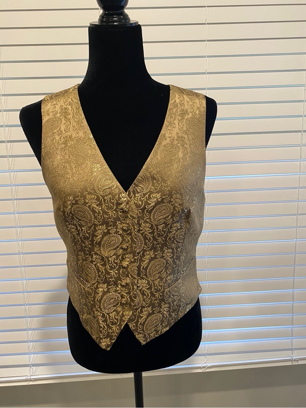 Ralph Lauren Gold V-Neck Women's Vest
